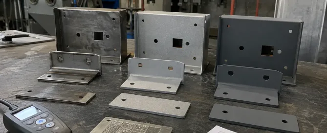 Epoxidgrundierung auf Kohlenstoffstahl-Blech nach der Oberflächenvorbereitung aufgetragen