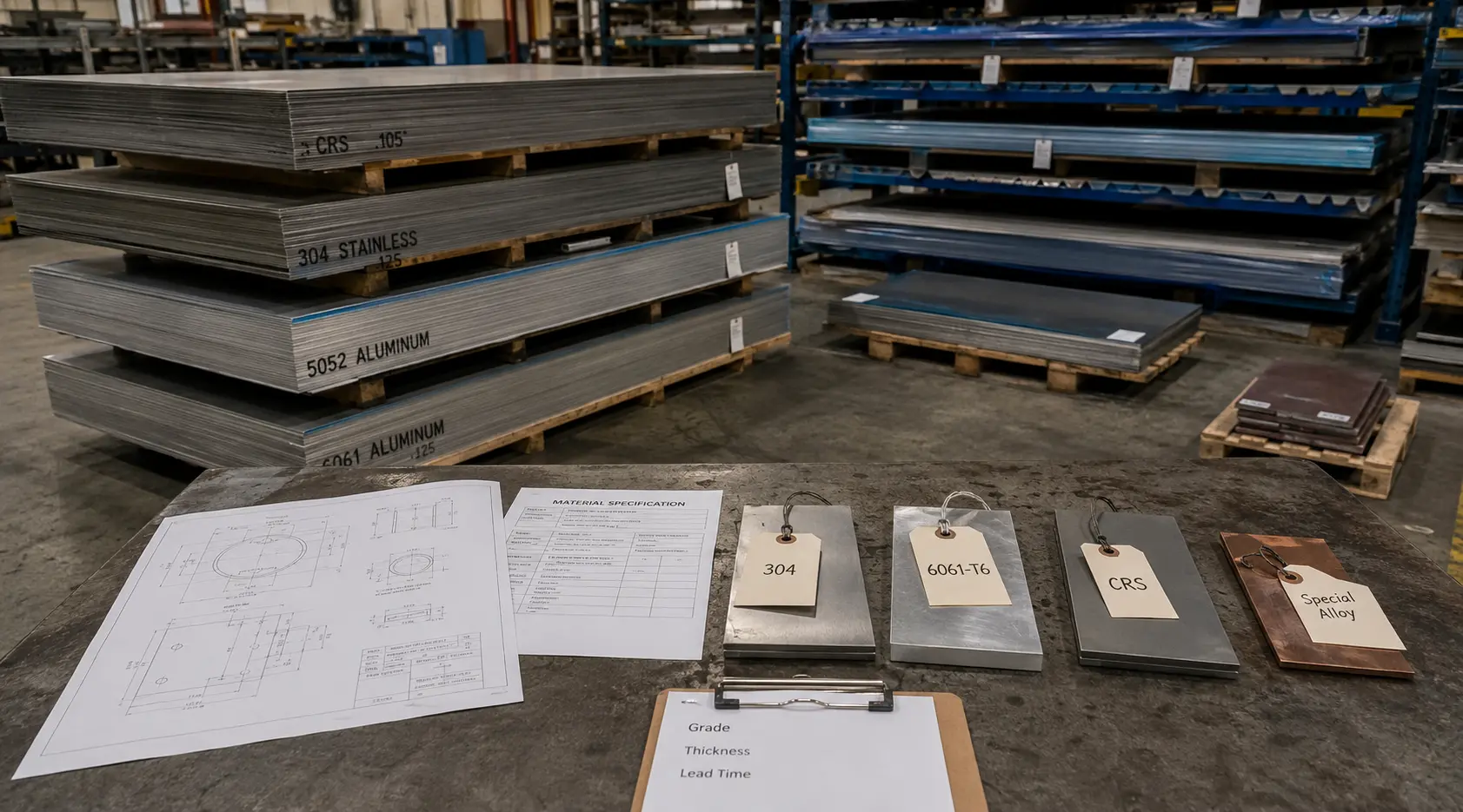 Materialverfügbarkeit für kundenspezifische Teile und Fertigungsbeschaffung