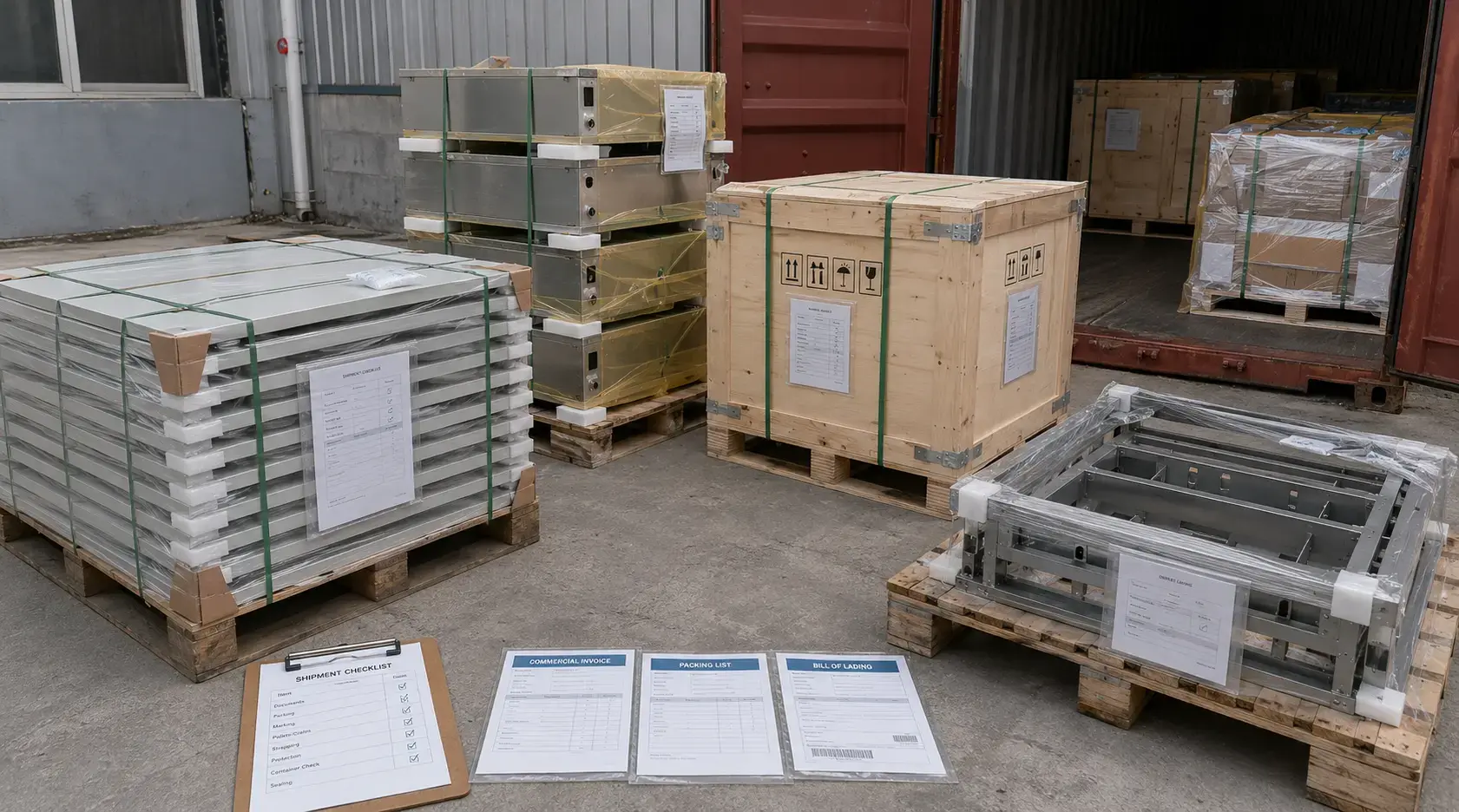 Checkliste für den Exportversand von Blechteilen aus China