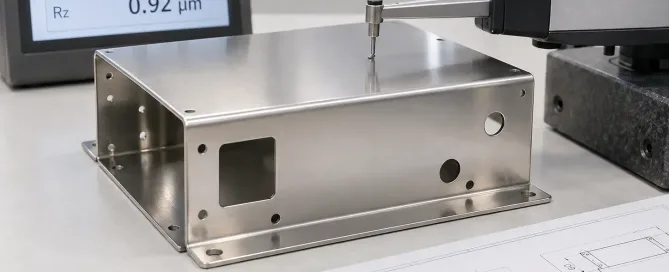 Rauheitsprüfung der Oberfläche elektropolierter Bleche mit Profilometer