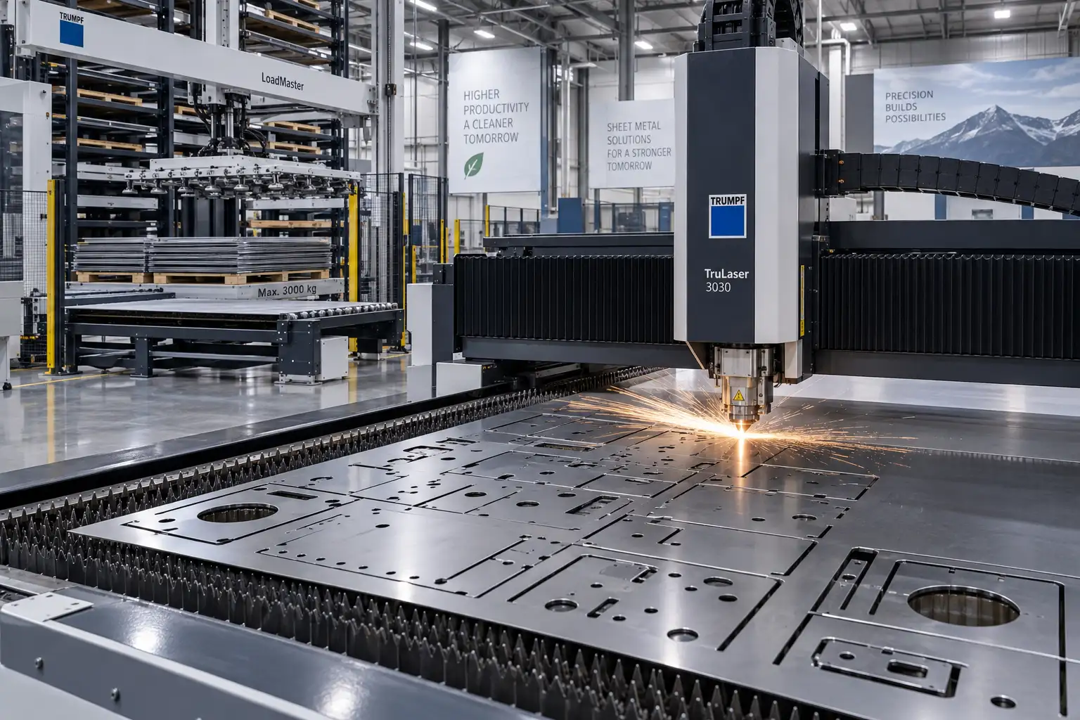 hochvolumige Laserzuschnitt-Produktionslinie