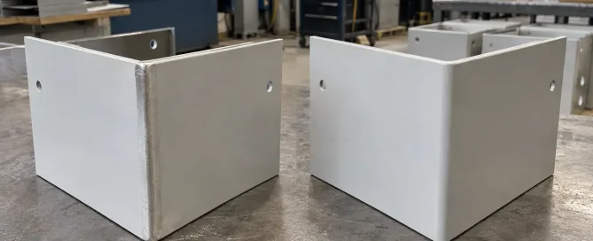 Vergleich geschweißter vs. gefalteter Ecken für Metallgehäuse